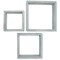 Ekena Millwork Square, Open Back, Vintage Farmhouse Shadow Box Shelves, Barnwood Decor Collection, PK3 DECR15SBSQOBBU - alternate 1